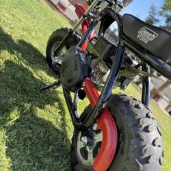 Coleman BT200x 196cc Gas Powered Mini Bike, Black/Red 