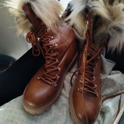 Brown Bamboo Boots