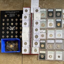 Coin Collection Most Denominations- Some Silver Too!