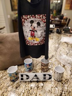 Custom shirts or mugs. Message for prices.