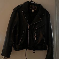 Genuine Leather Jacket Sz 46