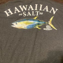 Hawaiian Salt Fishing Shirt Size XL Adult 