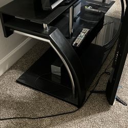 Glass TV stand