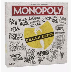 Wu Tang Clan MONOPOLY Board Game Cream (C.R.E.A.M. Edition) New Sealed 🐝