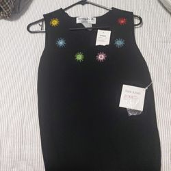 Womans Lrg. Shirt With Colored Pieces On Front 