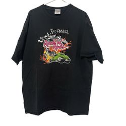 Port & Company  Shirt Men Size 2XL Black Rock N Rods Short Sleeve Tee Crew Neck