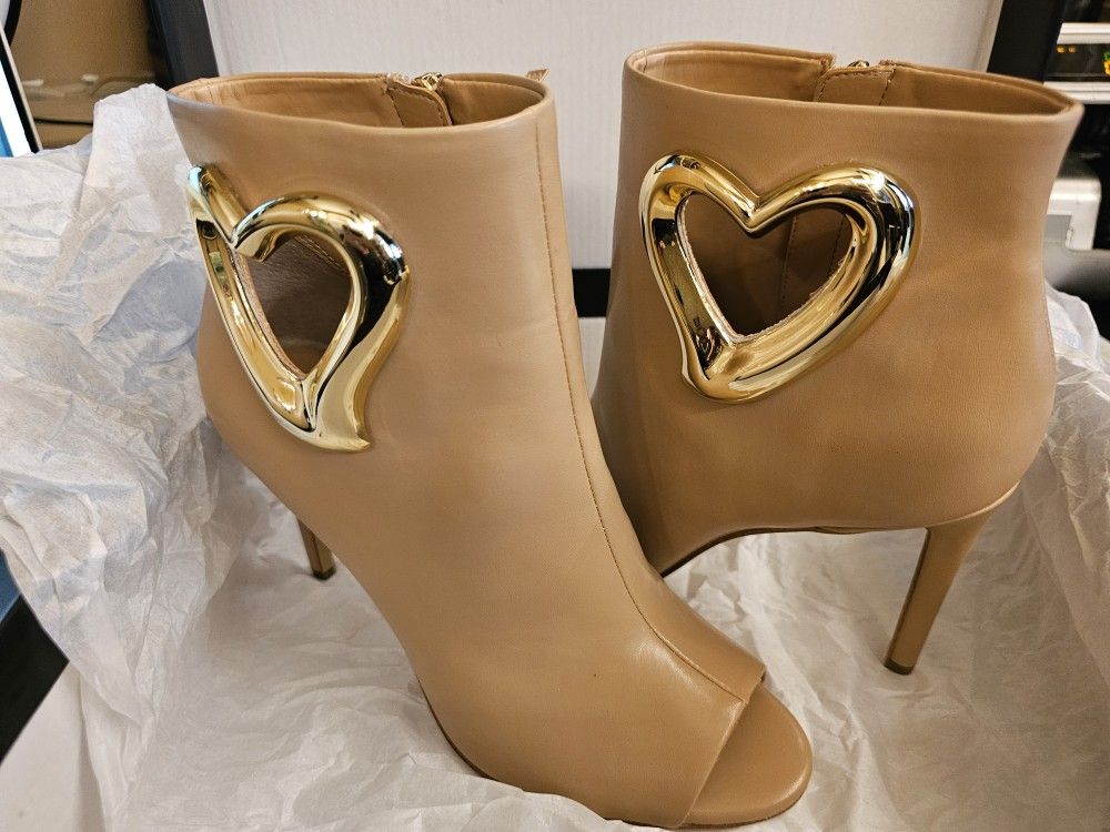 Soft Pink I.N.C Heart Boots