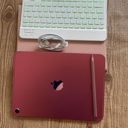 Apple iPad 10th Generation pink 64GB WiFi + cellular 5G  unlocked  With  Keyboard and Pencil 