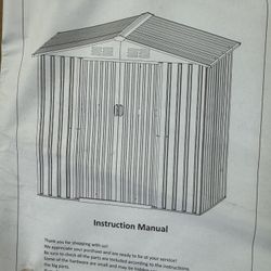 Metal Shed  New 6 X 4 