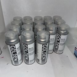 Golden Archival Varnish Spray Lot (20+ Cans, Matte/Satin + MSA) - $180