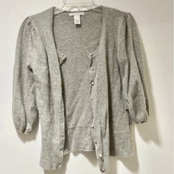 Womens Grey Cardigan Size Large 