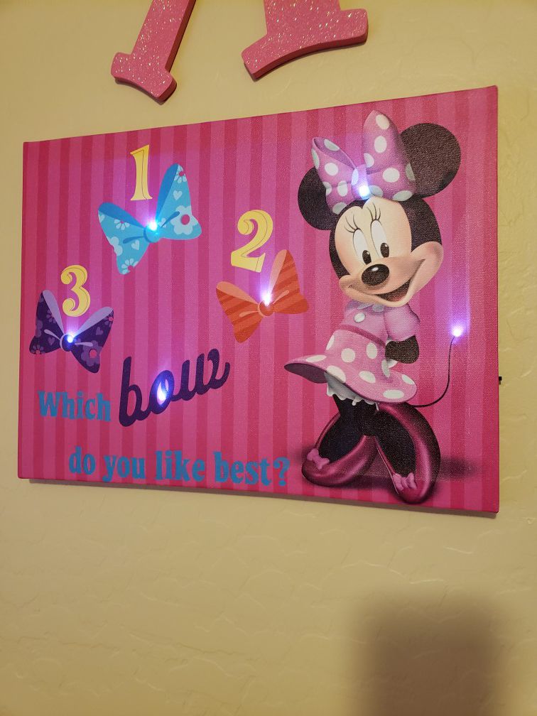 Minnie mouse canvas pictures