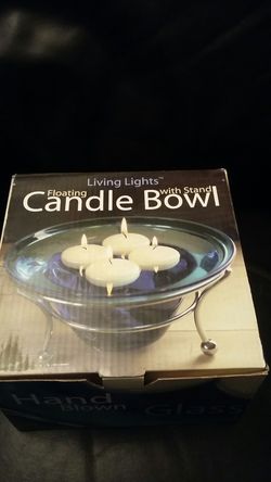 Living Lights Floating Candle Bowl With Stand
