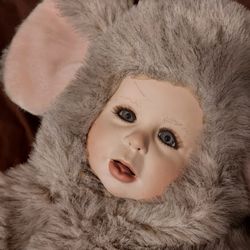 ANNE Geddes LARGE baby Doll Bunny Plush Toy 24' 