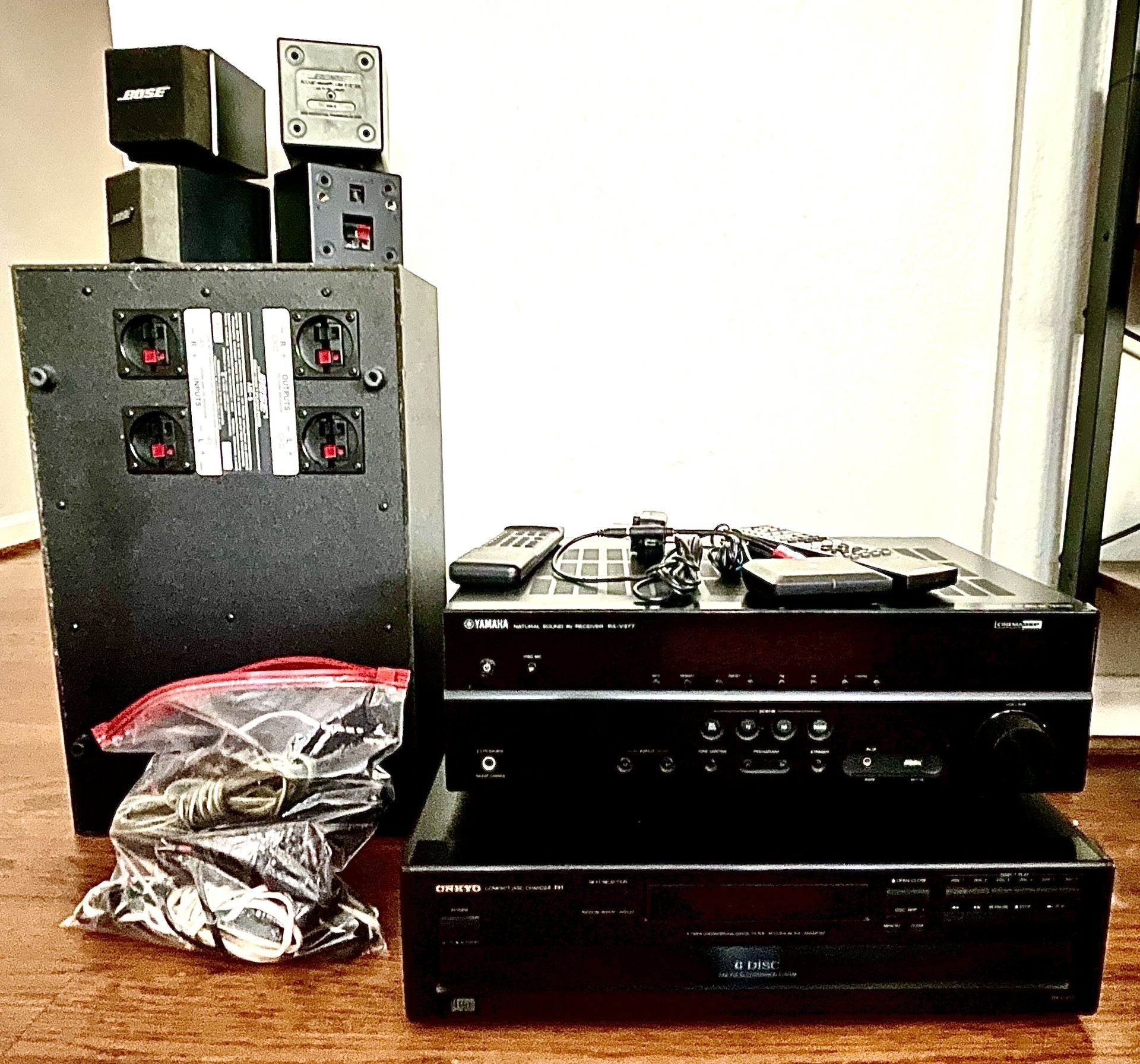 STEREO- receiver, CD player & DVD player