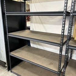 5-Shelf Heavy Duty Adjustable Metal Garage Storage Shelving Unit in Black (48 in. W x 72 in. H x 24 in. D)