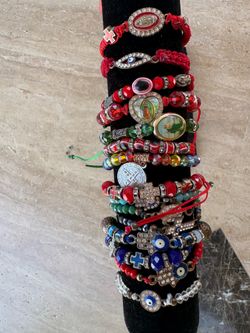 Handmade Religious, Evil Eye & Crystal Bracelets