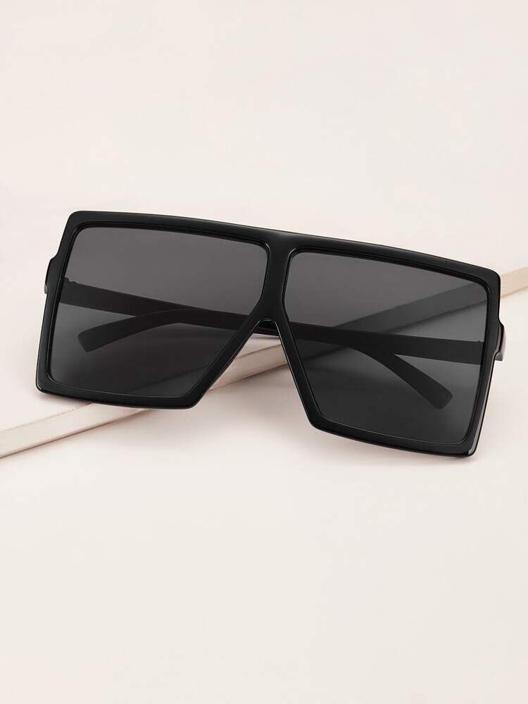 Square flat top fashion sunglasses