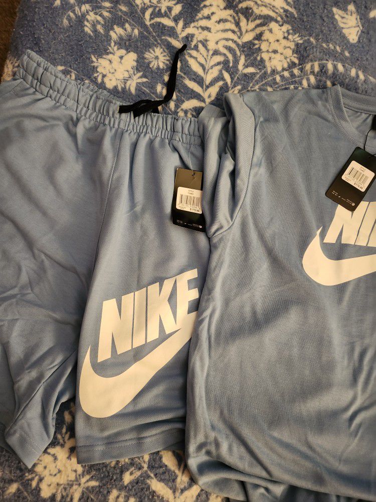 Light Blue Nike Short Outfit 
