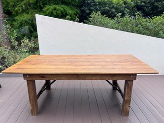 Solid Wood Farmhouse Dining Table