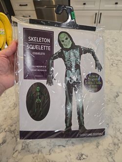 Skeleton Costume - 8-10y Olds