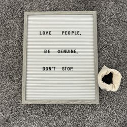 Letter Board with Replacement Letters And Symbols