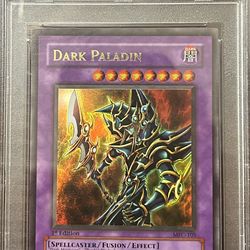 2003 Yu-Gi-Oh Dark Paladin MFC Corrected Art 1st Edition PSA 9