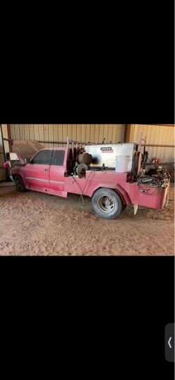 Red Work Truck with Welding Bed Setup