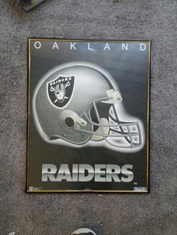 Oakland Raiders Wall Art!! Framed Poster