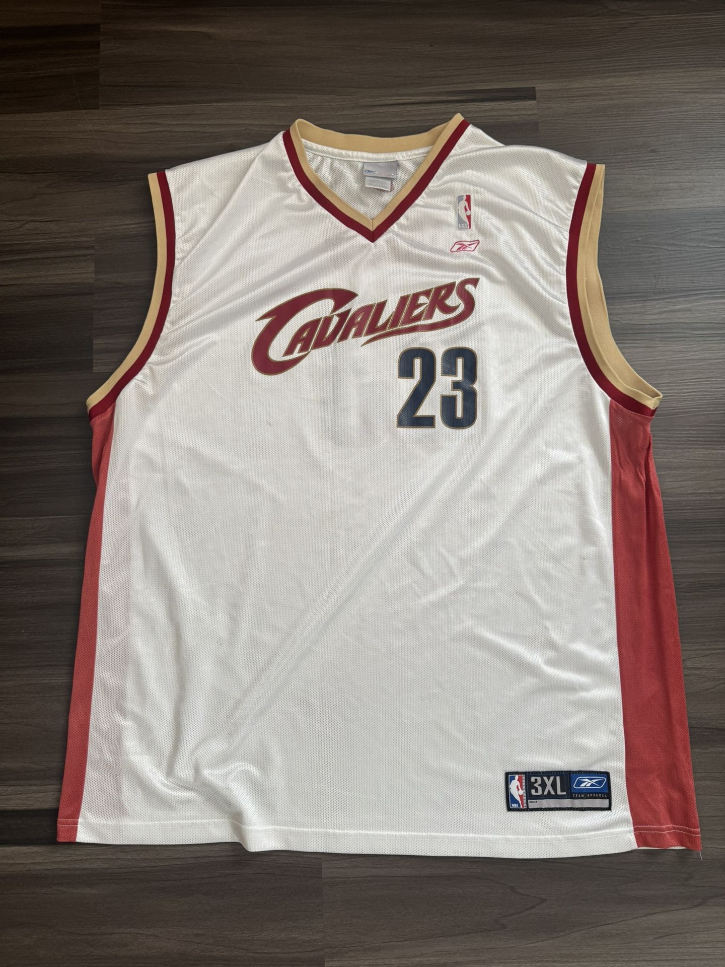 Vintage Reebok NBA Cleveland Cavaliers White Jersey LeBron James #23 Men’s 3XL