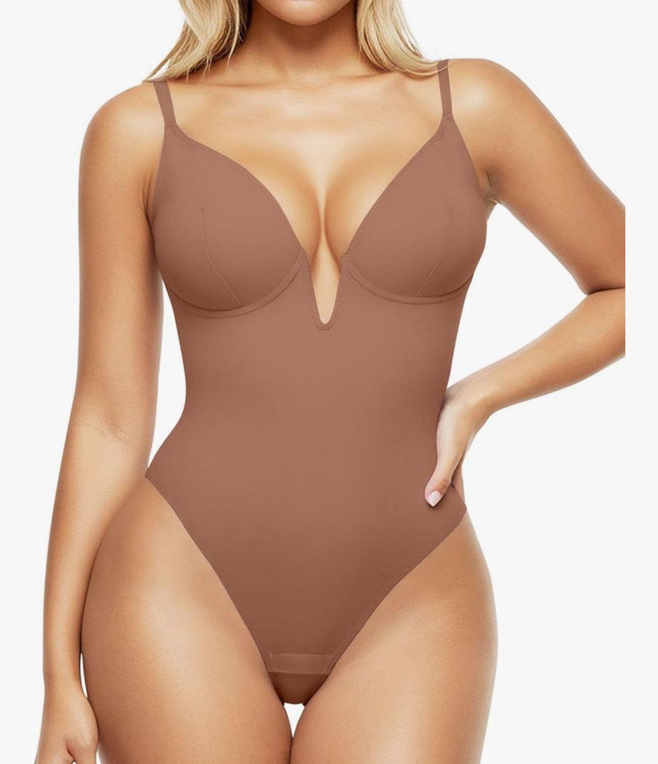 XL Popilush Shapewear Bodysuits for Women, Deep V Tummy Control Body Suits, Corset Tops, Thong, for Womens, Concert Outfits