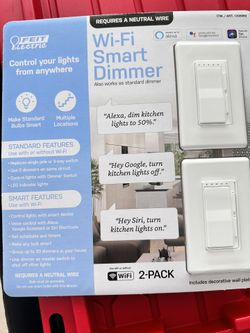 4 Smart Dimmers Neutral Wire Required