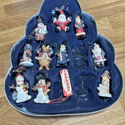 Classic Christmas Ornaments Hand Painted (make an offer)