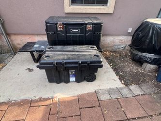 Husky and Kobalt Tool Boxes Set of Two