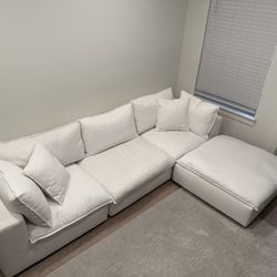 Luxury White Sectional 