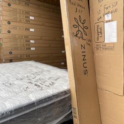 New Full Size Set - Mattress + Bee Frame