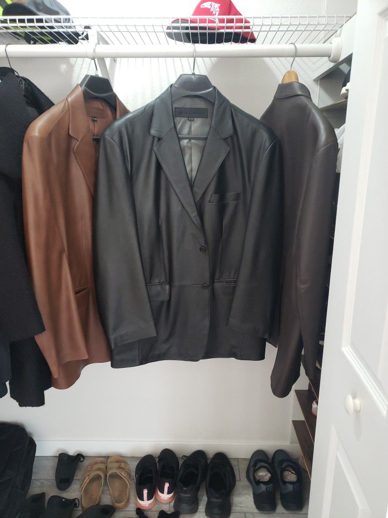Jackets made of genuine leather