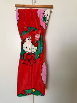 Hello Kitty Christmas Fleece Throw Blanket