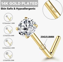 20g Gold Nose Stud