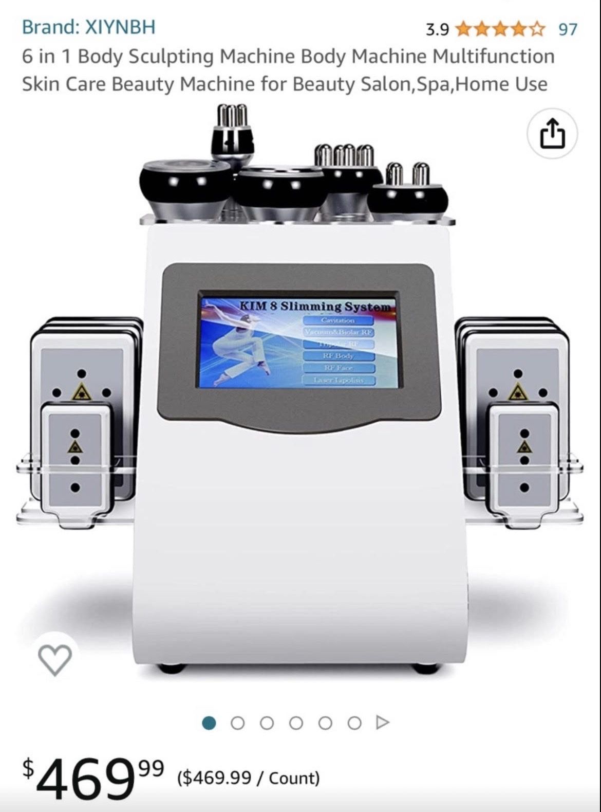 6-in-1 Portable Face Skin Care Machine. Salon Roller Trolley Cart Stand. Aquasonic Ultrasound gel