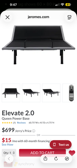 Adjustable bed frame