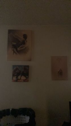 Canvas Rip Kobe Bryant and Gigi (lebron&micheal j )