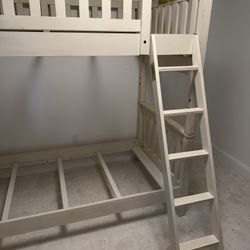 Bunk Bed - Solid Wood, White Finish