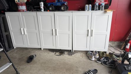 3 Cabinet with doors, white, 30 3/4x37 3/8 "