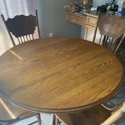 Oak Table And Chairs