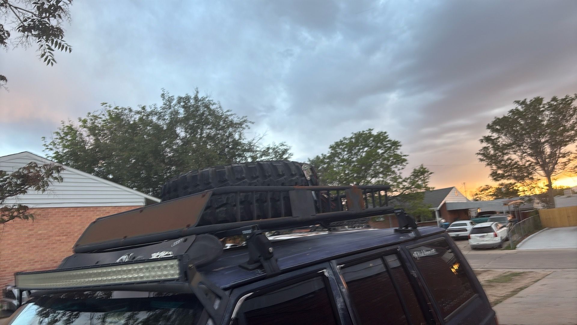 Roof rack and everything else sold as parts. The engine has only 11,060 miles; the transmission is in very good condition.