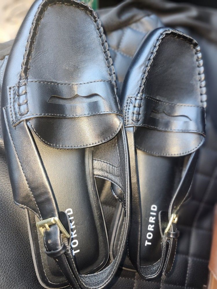 Women's Torrid Mock Toe Slingback LOAFER SIZE 8 WW