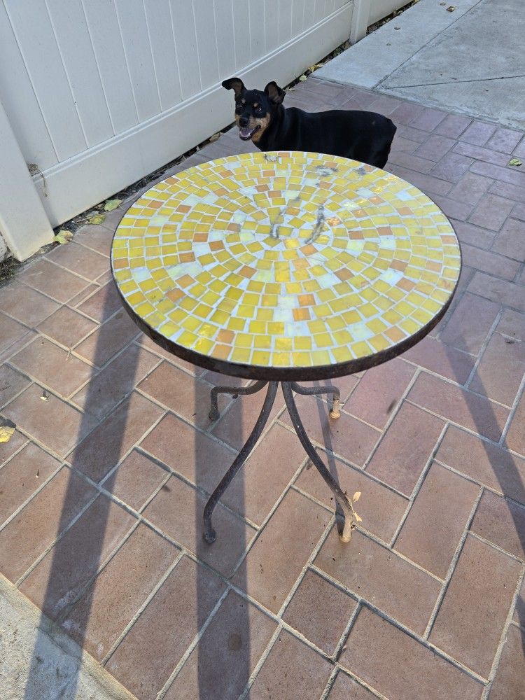 Mosaic Tile End Table