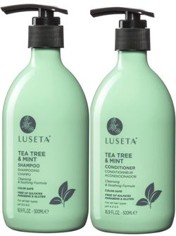 Luseta Tea Tree Mint Shampoo and Conditioner for Hair with Lavender, Tea Tree and Peppermint Oil Clarifying Shampoo and Conditioner, Sooth the scalp
