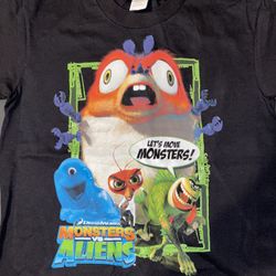 KIDS MONSTERS VS ALIENS  T-SHIRT 